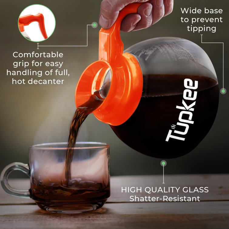 Tupkee Commercial Coffee Pot Replacement SHATTERRESISTANT Glass